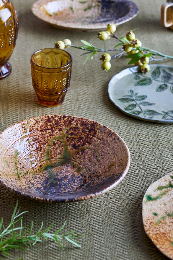 Creative Collection Larken Serving Plate, Multi, Stoneware