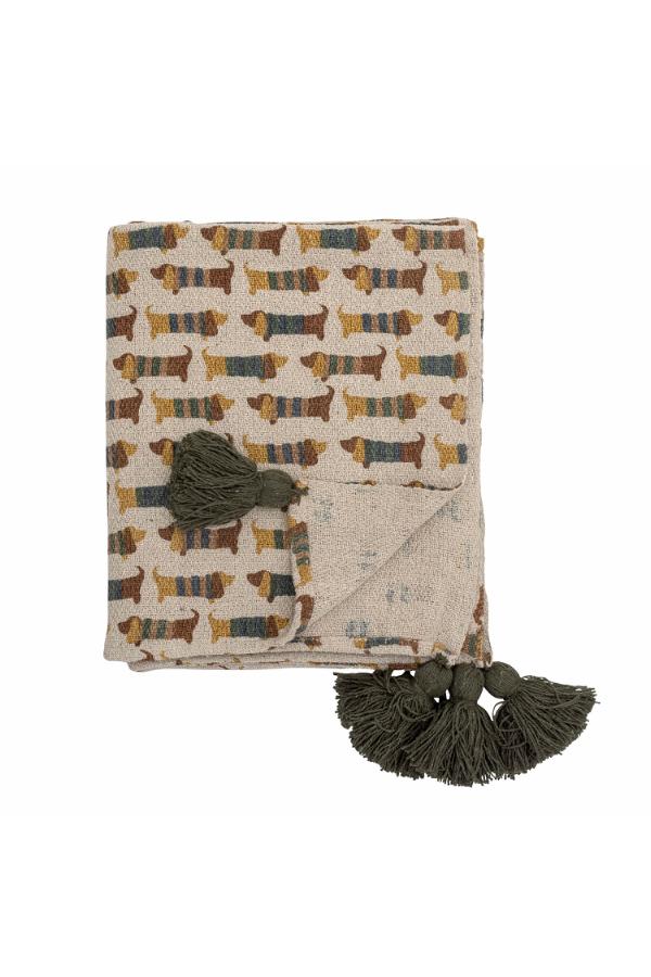 Bloomingville Mini Charlie Throw, Multi, Recycled Cotton