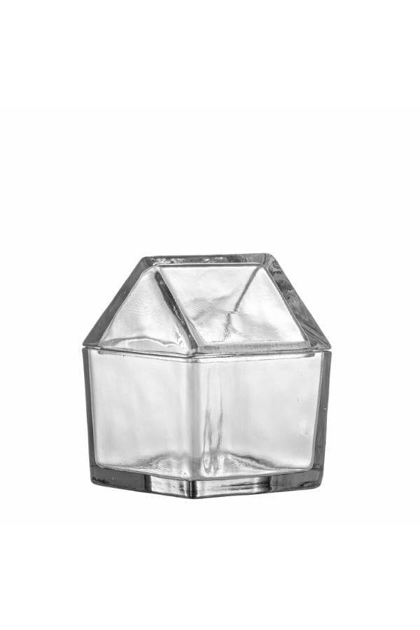 Bloomingville Elius Jar w/Lid, Clear, Recycled Glass