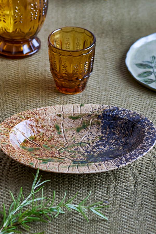 Creative Collection Larken Serving Plate, Multi, Stoneware