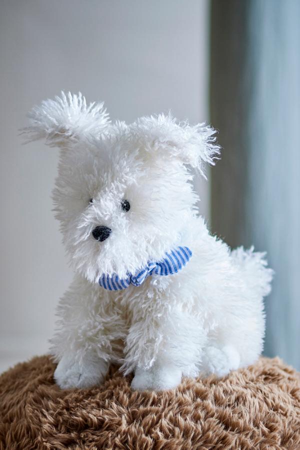 Bloomingville Mini Tito Soft toy, White, Polyester