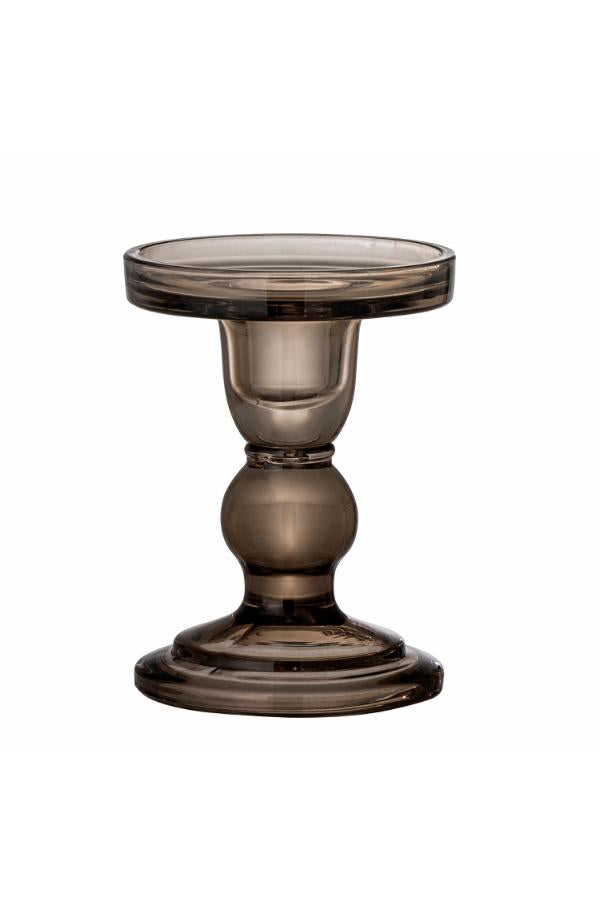 Bloomingville Joslyn Candle Holder, Grey, Glass