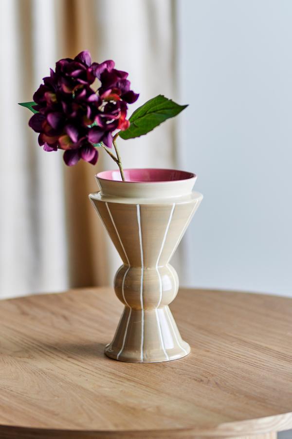 Bloomingville Trilla Vase, Nature, Ceramic