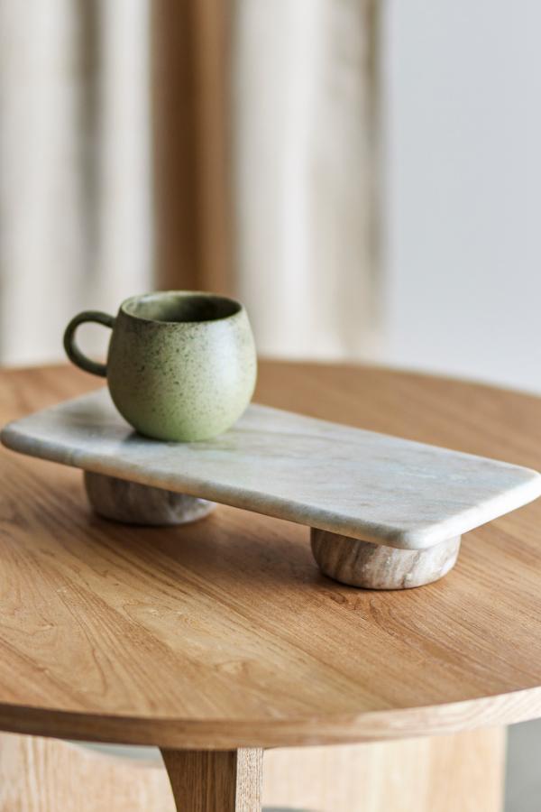 Bloomingville Fatin Pedestal, Grey, Marble
