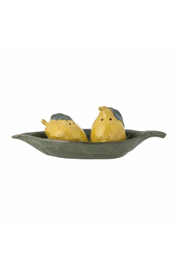 Creative Collection Limone Salt & Pepper Shaker Set, Yellow, Stoneware