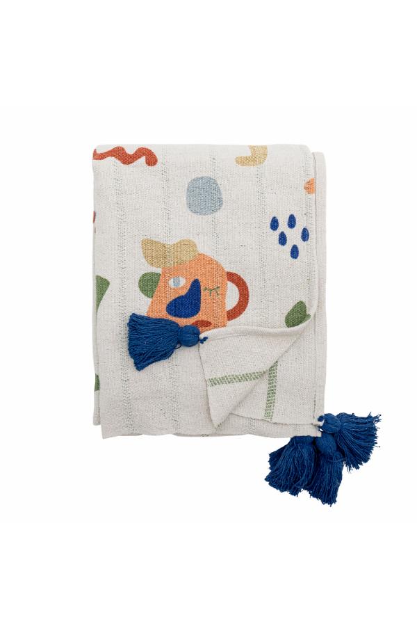 Bloomingville Mini Sylvie Throw, Multi, Recycled Cotton