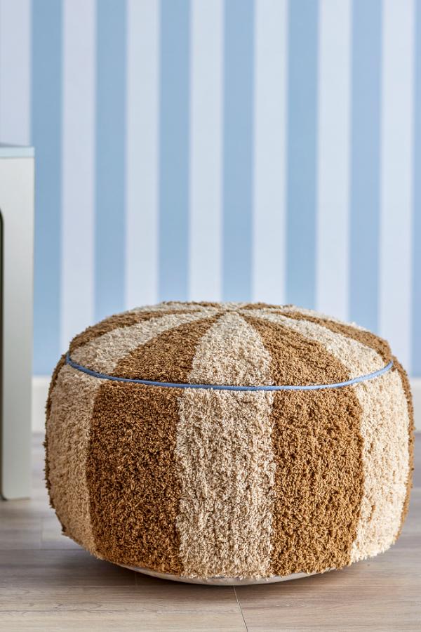 Bloomingville Mini Charoline Pouf, Multi, Cotton