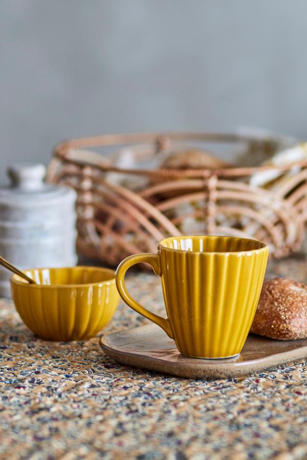 Bloomingville Latina Cup, Yellow, Stoneware