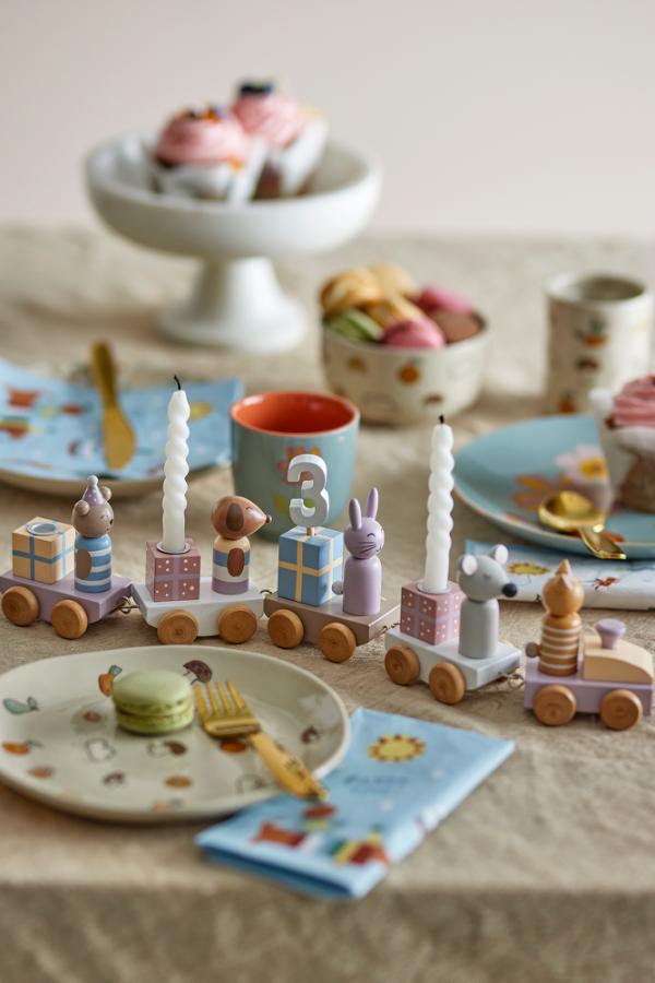 Bloomingville Mini Junaid Birthday Decoration, Multi, FSC®100%, MDF