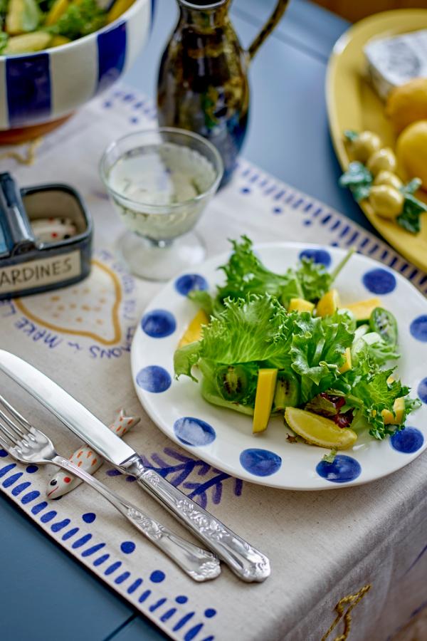 Creative Collection Linora Plate, Blue, Stoneware