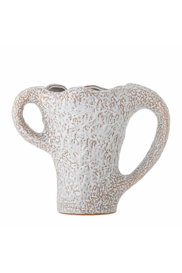 Bloomingville Ledger Vase, Green, Stoneware