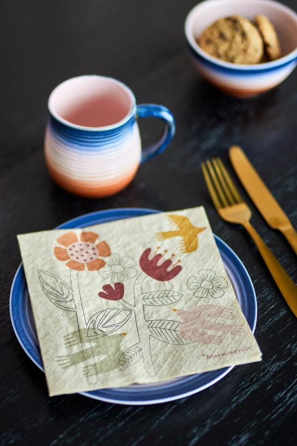 Bloomingville Vivielle Napkin, Multi, FSC®Recycled, Paper