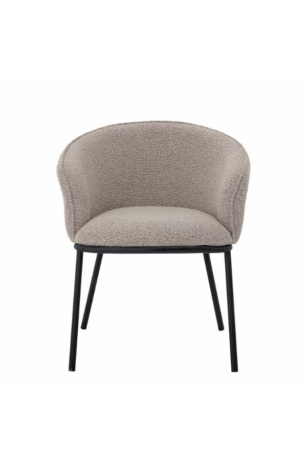 Bloomingville Cortone Dining Chair, Grey, Polyester