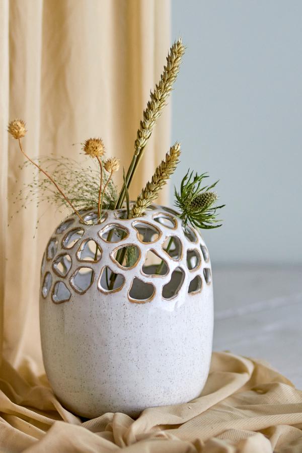 Bloomingville Elissa Vase, Nature, Stoneware
