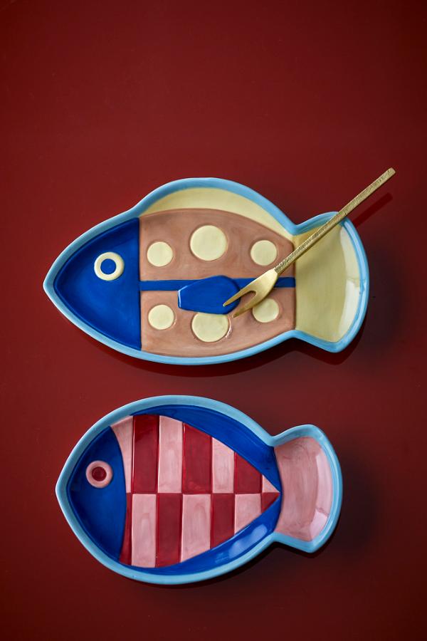 Bloomingville Willy Plate, Multi, Stoneware
