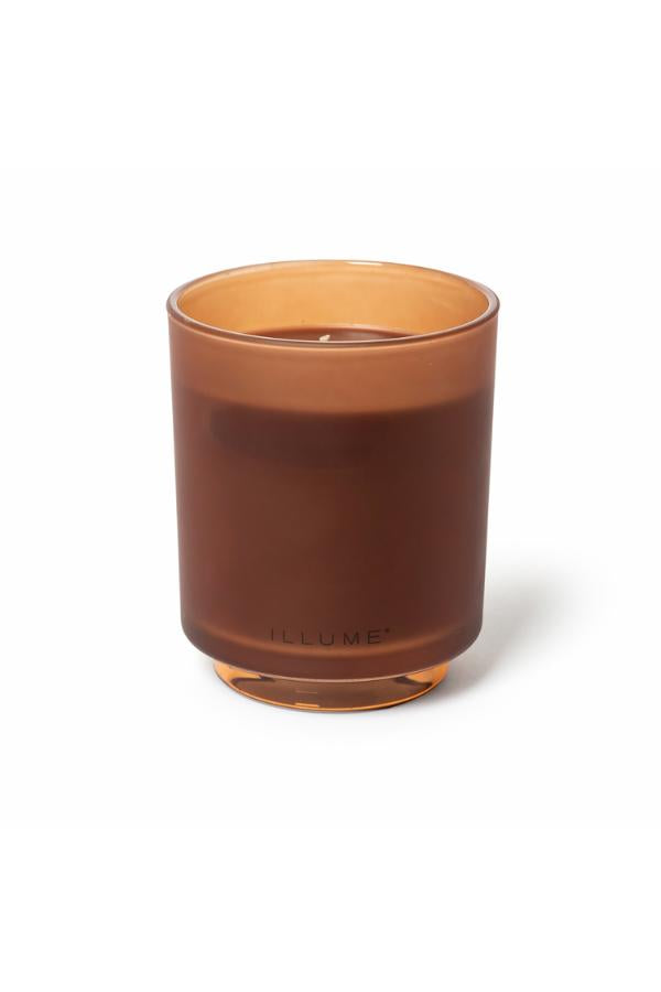 Illume Terra Tabac Box Glass Candle, Brown,