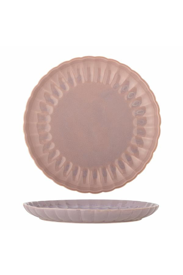 Bloomingville Latina Plate, Rose, Stoneware