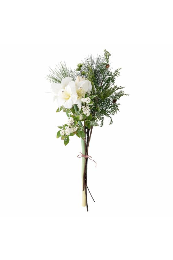 Bloomingville Kristin Bouquet, White, Artificial Flowers