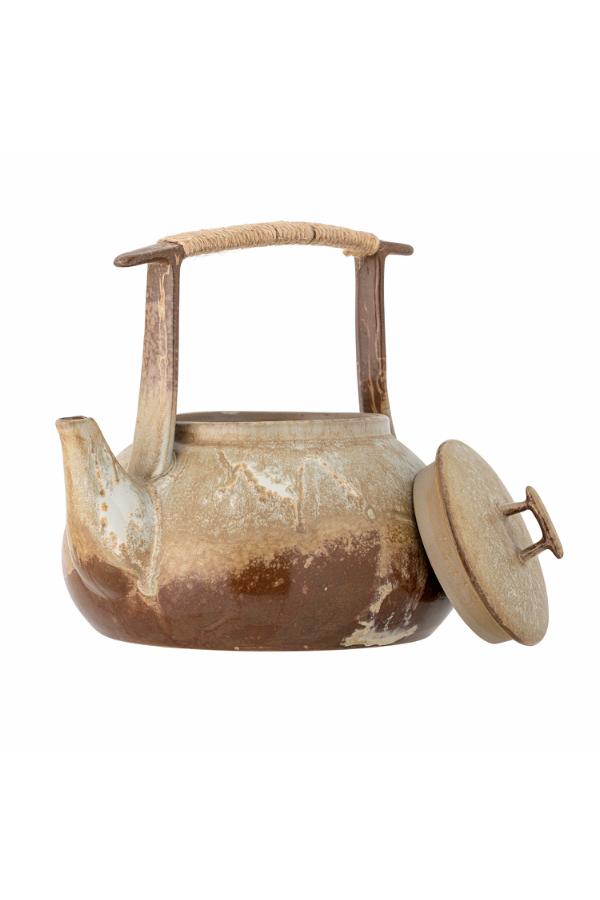 Bloomingville Ikigai Teapot, Brown, Stoneware