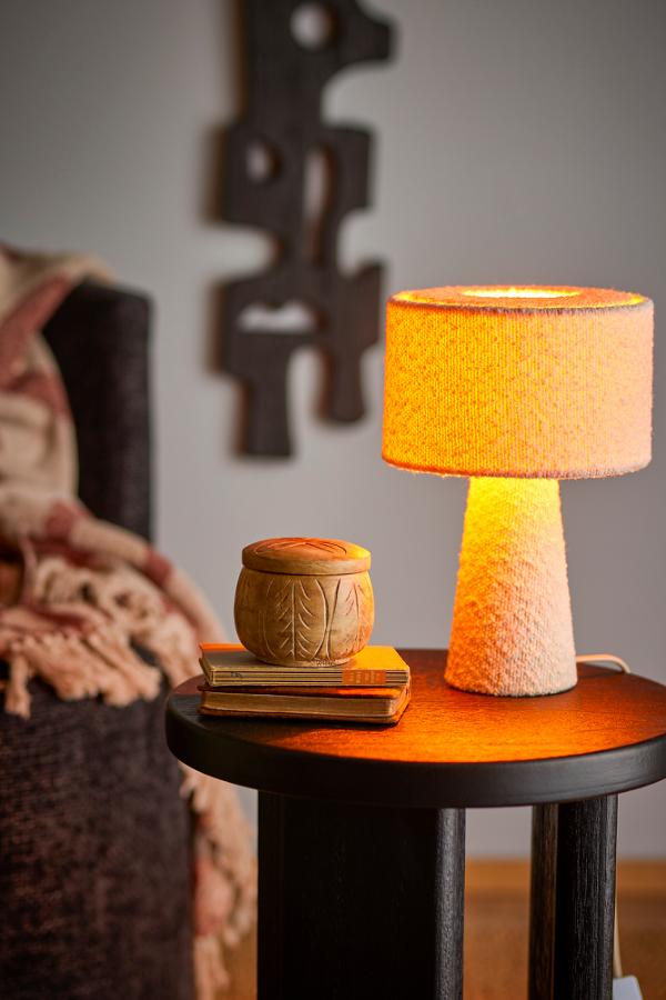 Bloomingville Emmie Table lamp, White, Polyester