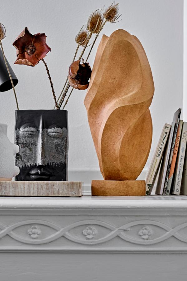 Bloomingville Majsa Tray, Brown, Marble