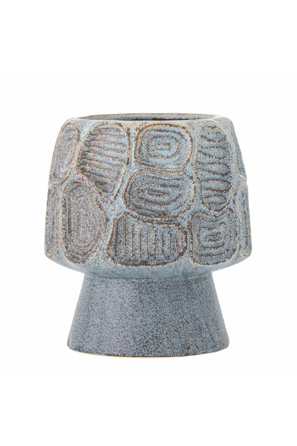 Creative Collection Clarke Flowerpot, Blue, Stoneware