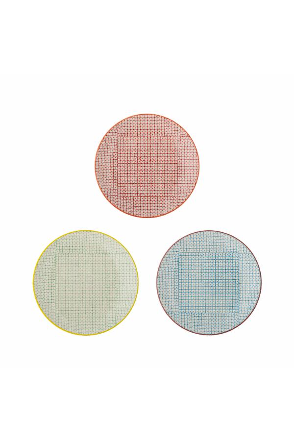Bloomingville Carla Plate, Multi, Stoneware