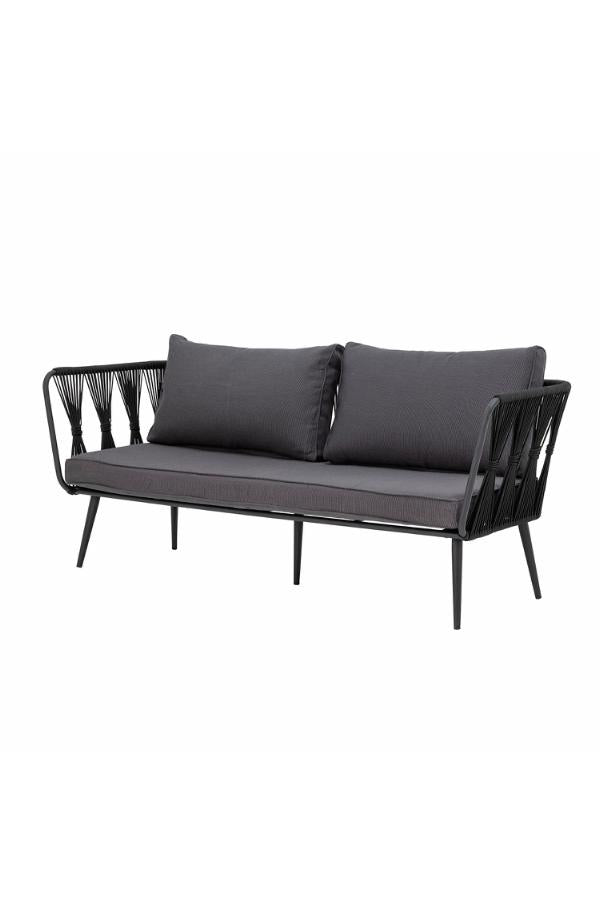 Bloomingville Pavone Sofa, Black, Metal