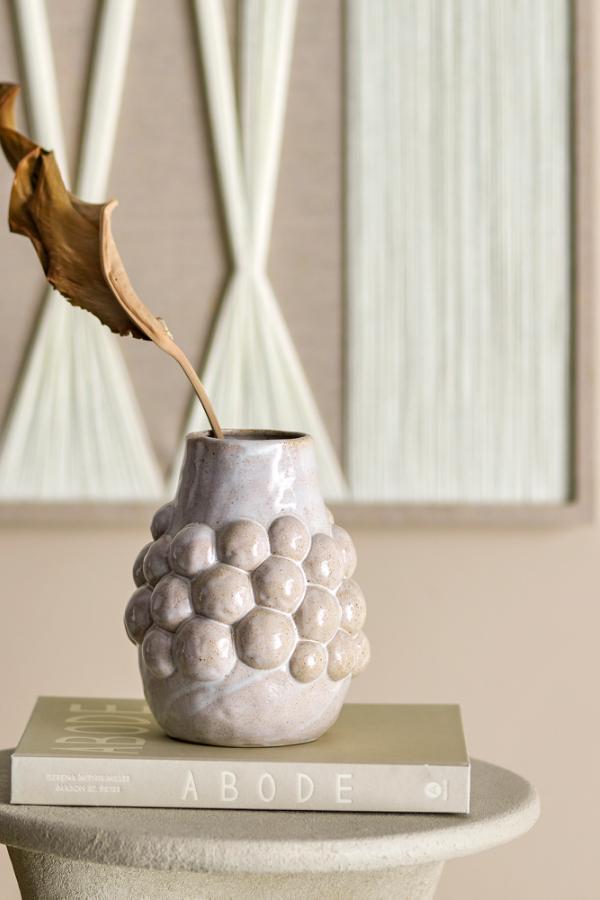 Bloomingville Poldor Vase, Nature, Stoneware