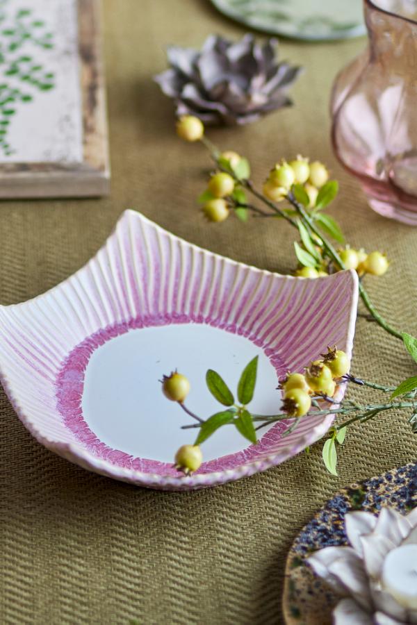 Creative Collection Floral Bowl, Rose, Stoneware
