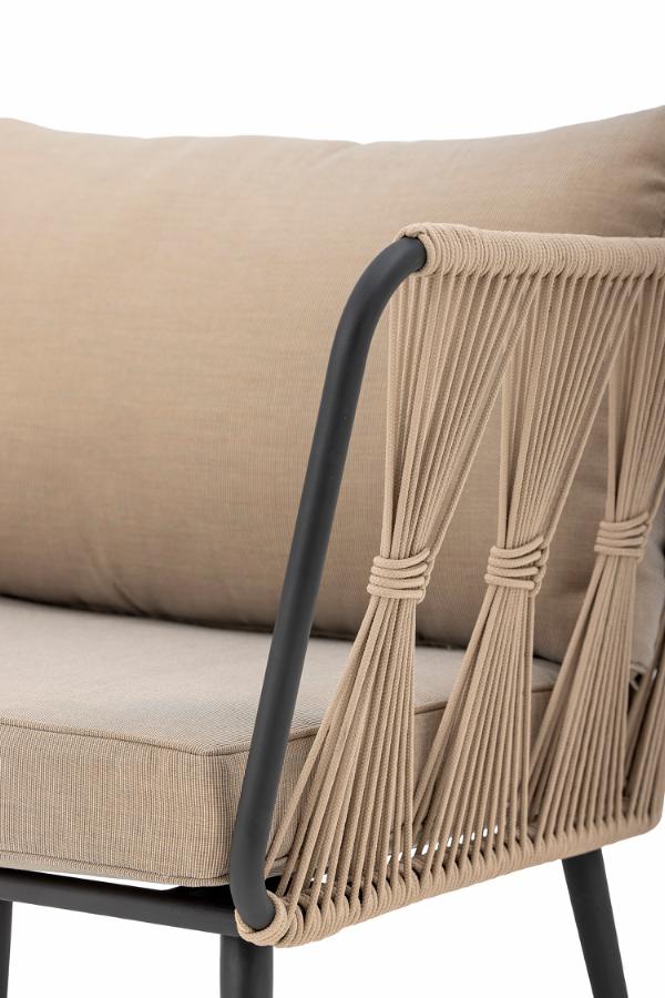 Bloomingville Pavone Lounge Chair, Brown, Metal