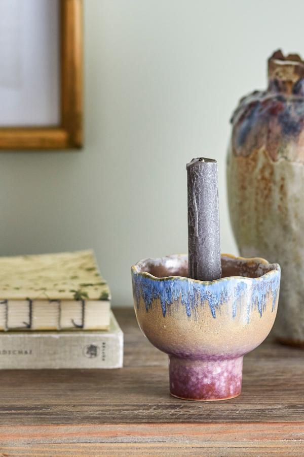 Creative Collection Cloe Candle Holder, Multi, Stoneware