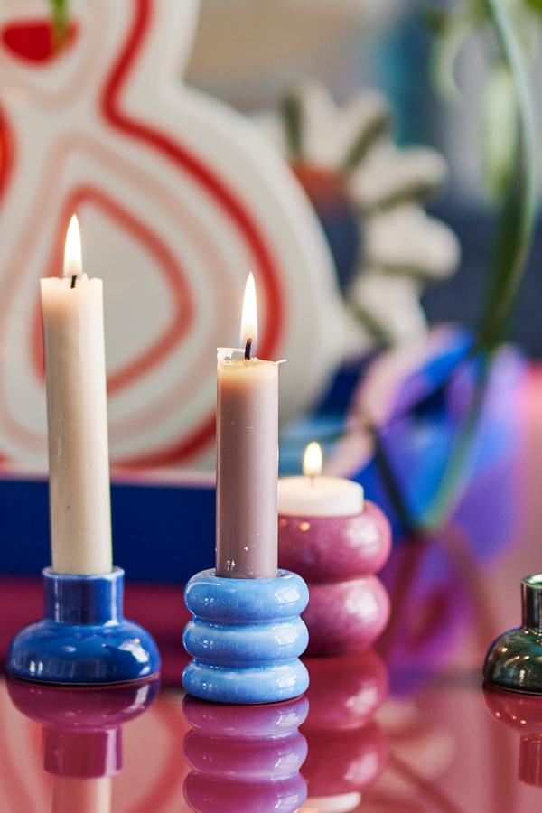 Bloomingville Tana Votive & Candle Holder, Multi, Stoneware