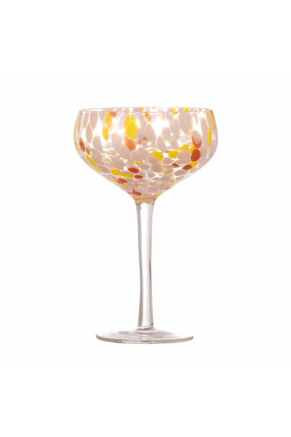 Bloomingville Lilya Cocktail Glass, Rose, Glass