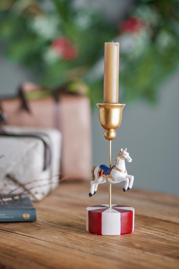 Bloomingville Merry-go-round Candle Holder, Multi, Polyresin