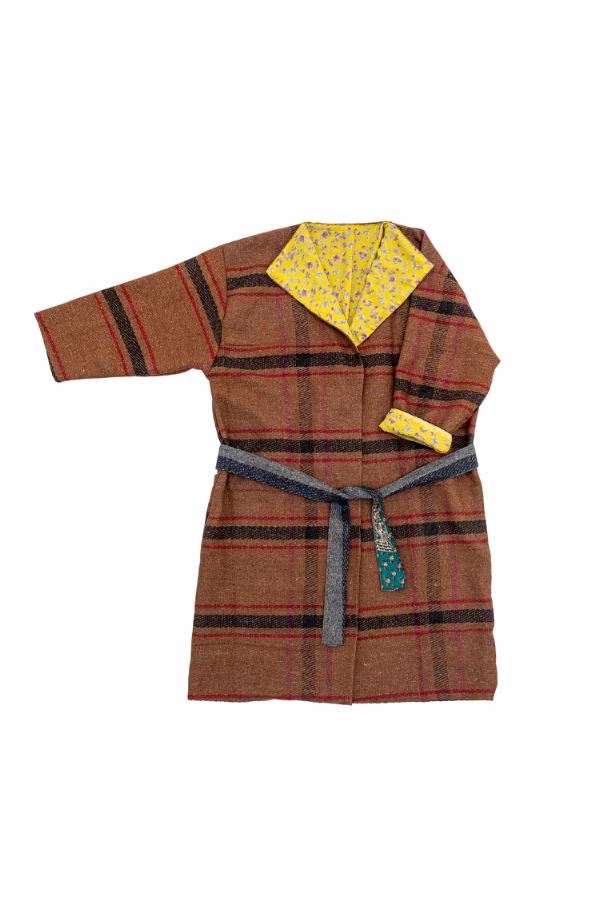 Creative Collection Rieti Kimono, Brown, Upcycled