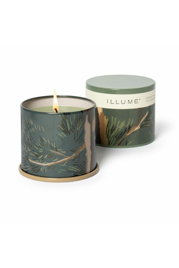 Illume Hinoki Sage Vanity Tin Candle, Green,