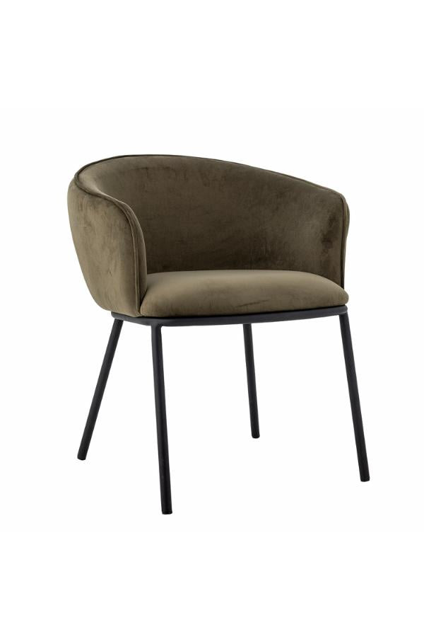 Bloomingville Cortone Dining Chair, Green, Recycled Polyester