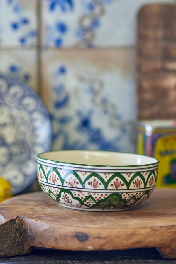 Creative Collection Karlie Bowl, Green, Stoneware