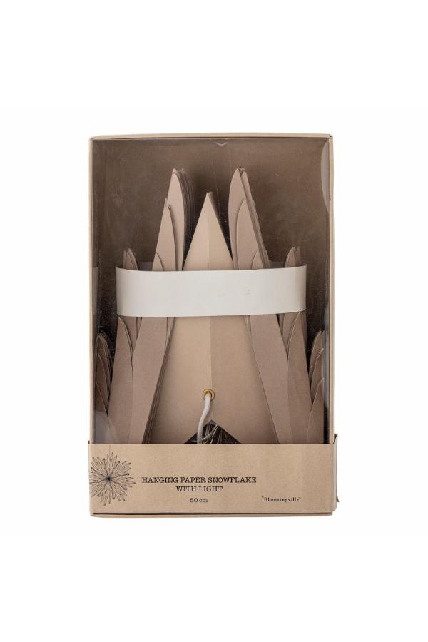 Bloomingville Elijas Star w/Light, Brown, FSC®Mix, Paper