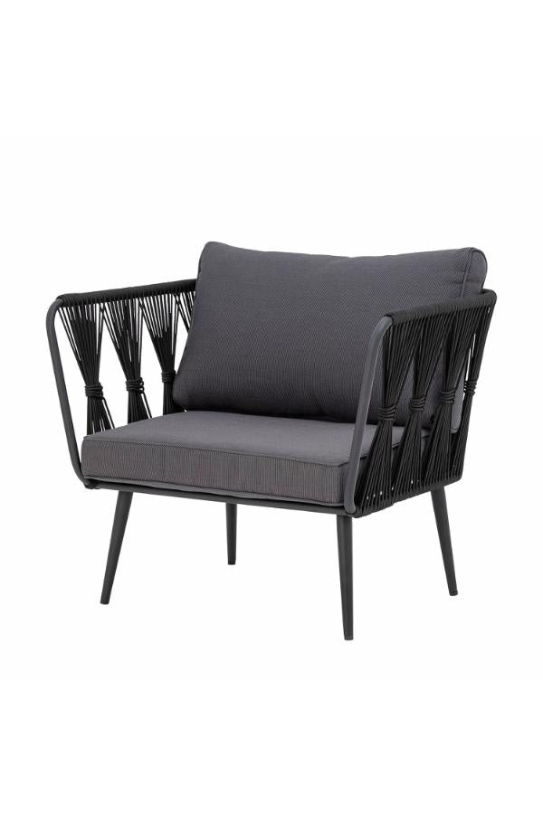 Bloomingville Pavone Lounge Chair, Black, Metal