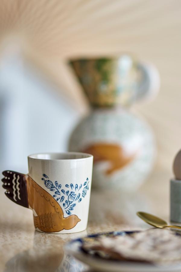Bloomingville Hezha Cup, Nature, Stoneware