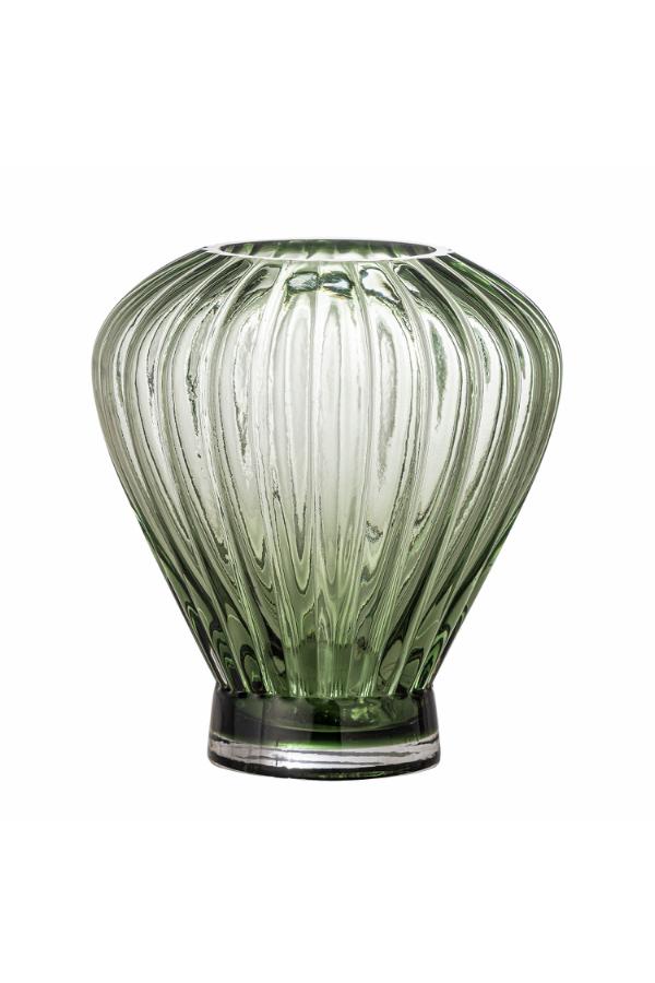 Creative Collection Reeve Vase, Green, Glass