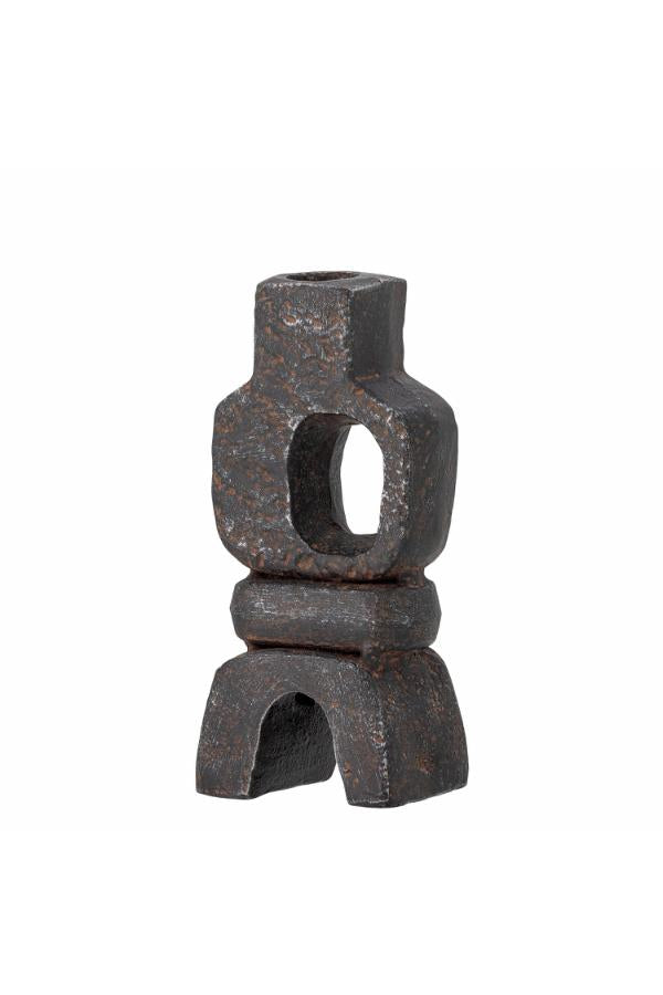 Bloomingville Sanah Candle Holder, Black, Cast Iron