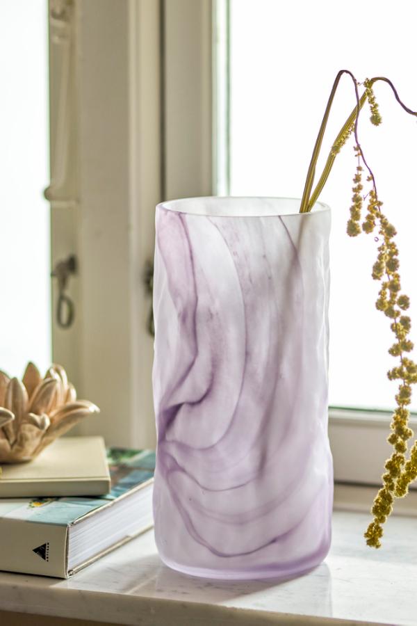 Bloomingville Moore Vase, Purple, Glass