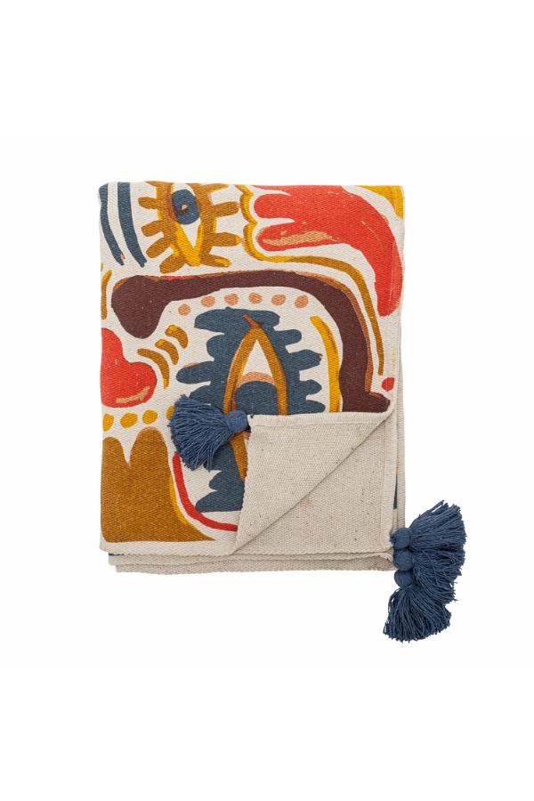 Bloomingville Horus Throw, Multi, Recycled Cotton