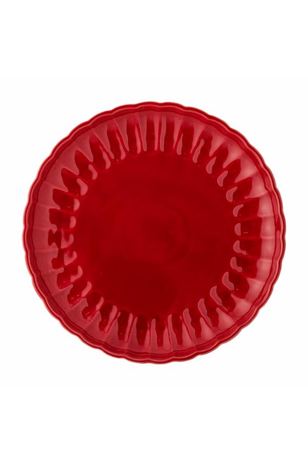 Bloomingville Latina Plate, Red, Stoneware