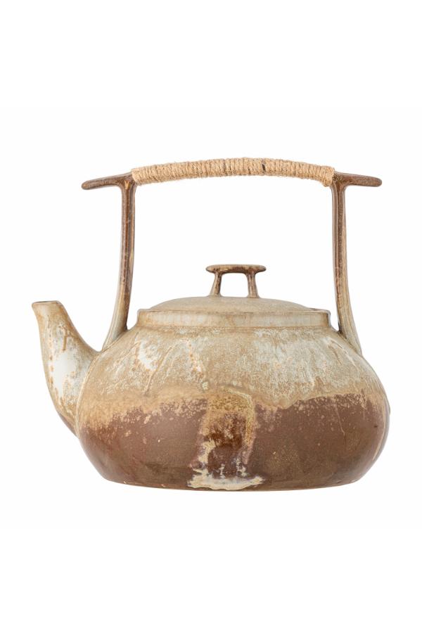 Bloomingville Ikigai Teapot, Brown, Stoneware