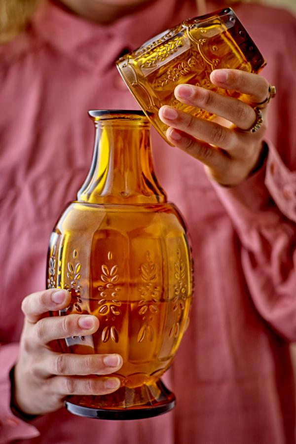 Creative Collection Theon Decanter & Glass, Yellow, Glass
