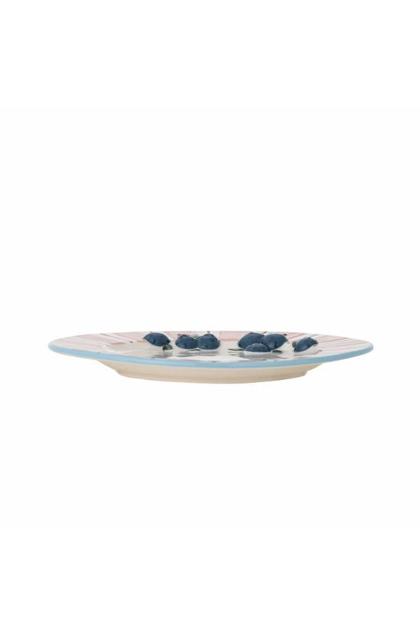 Bloomingville Carry Plate, Rose, Stoneware